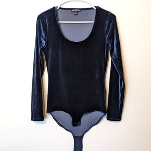 JCrew velvet bodysuit